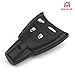 Key Fob Case Shell Fits for Saab 9-3 9-5 Sport Sedan Convertible Sport Combi Wagon 2003 2004 2005 2006 2007 2008 2009 2010 2011, Remote Keyless Control Cover Replacement, LTQSAAM433TX LTQSAAM433TX-6