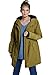Produktbild Ulla Popken Damen Outdoorjacke, Wasserdicht, Fleecefutter, 2-wege-zipper 749060 Outdoorjacke, waldmoos, 54-56 EU