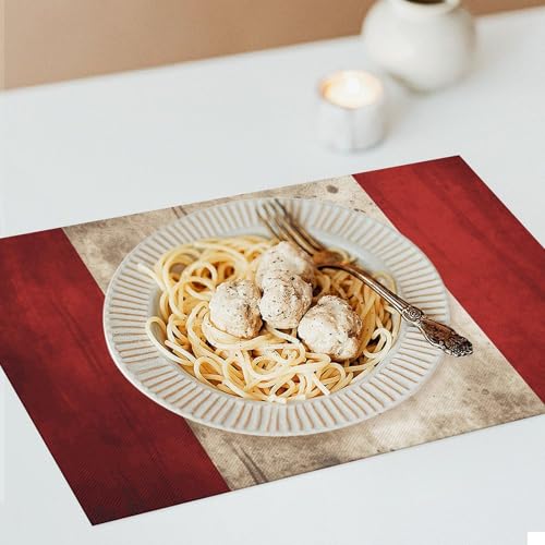 Tapis de table pour table à manger au style rétro canadien lavable - 8