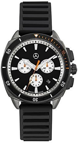 Orologio da polso uomo, Nero/grigio antracite Sport Fashion in acciaio  INOX/silicone | original Mercedes-Benz | : Amazon.it: Orologi