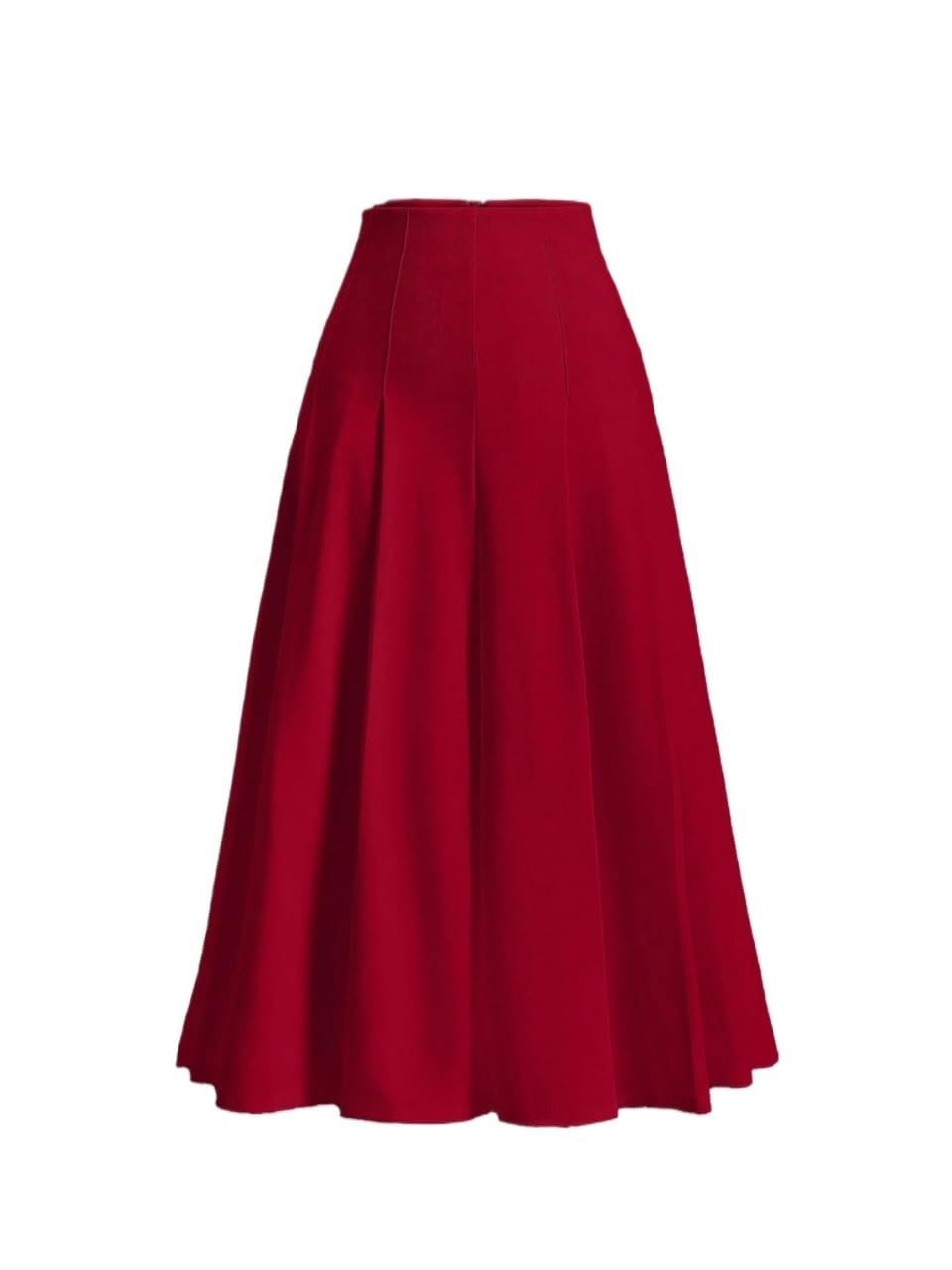 Womens Trendy Elegant Skirt Solid Color High Waist Long Skirt