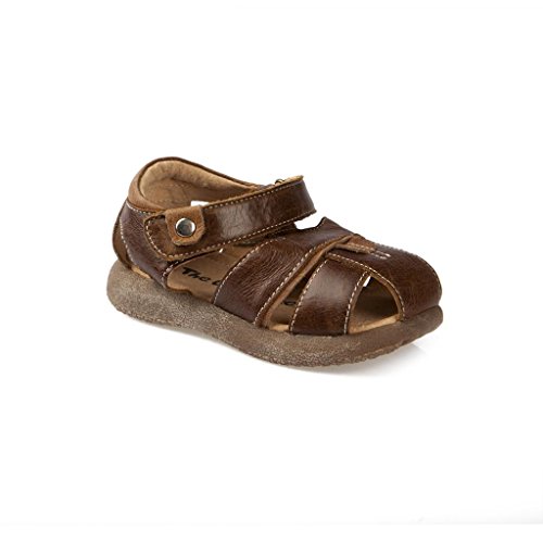The Doll Maker Snap Closed-Toe Leather Sandal
