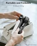 Acer Gadget Gimbal Stabilizer 1Axis for iPhone/Cell Phone/Smartphone/Android with Remote Control&Light, Portable Gimbal Tripod Auto Balance Handheld Selfie Stick for Video Recording, Live Streaming