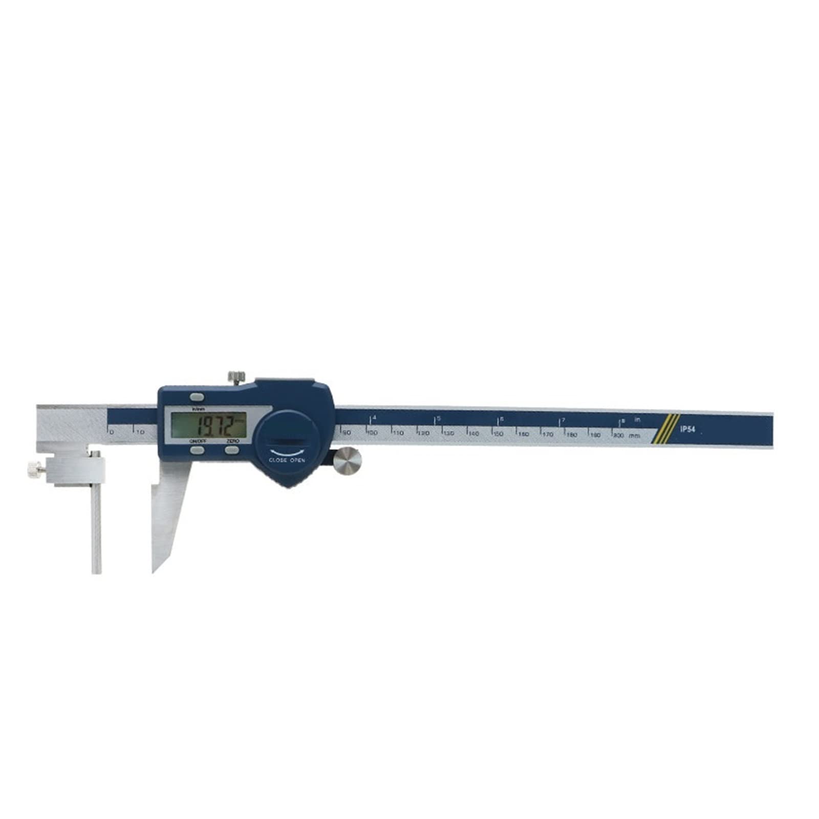 Micromètre digital en acier inoxydable de 200 mm pour tuyaux de haute précision
