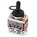 Baomain Momentary Toggle Switch DPDT (ON)-Off-(ON) 3 Position 6 Screw Terminal 125VAC 20A with Rainproof Cap