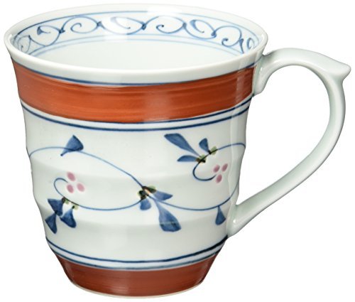 Amazon.co.jp: 食器 3個セット マグ : 有田焼 朱巻唐草 駒面 Amazon.co.jp: 食器 3個セット マグ : 有田焼 朱巻唐草 駒面