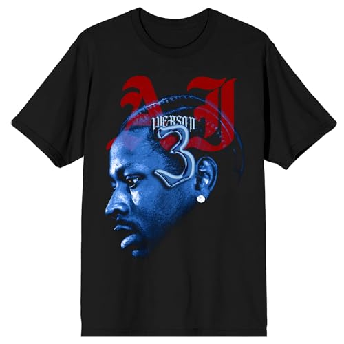 Allen Iverson A.I. #3 Mens Black Short Sleeve Tee - XL