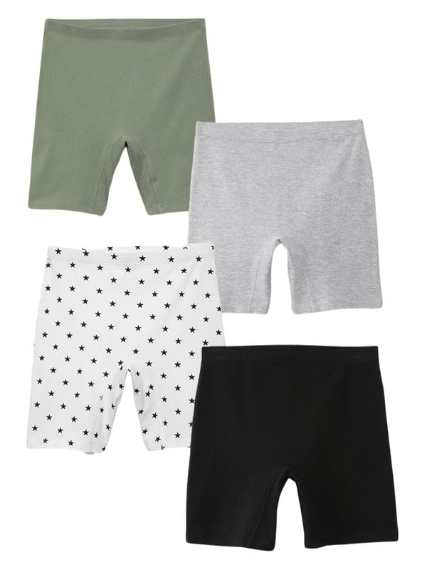 Image of mackly Girls Inner Shorts (Pack of 2) | 2-in-1 Seamless Panty Shorts with Gusset | Soft Breathable Base Layer for Dresses, Skirts
