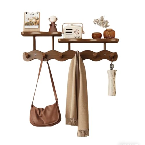 Perchero de pared con estante,percheros