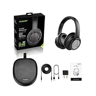 AUSDOM Extra Bass Casque Bluetooth 5.0 à Réduction de Bruit Active Hybride, Casque sans Fil Supra-Auriculaire Bluetooth… – Image 7