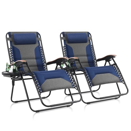 XXL-Padded-Zero-Gravity-Chair-Outdoor-Recliner-30-Wide-400LBS XXL Padded Zero Gravity Chair Outdoor Recliner, 30" Wide 400LBS - Image 1