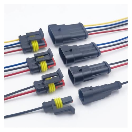 Conector impermeable de 3 pines para cables de coche y barco, pack de 10 piezas rápidas 5