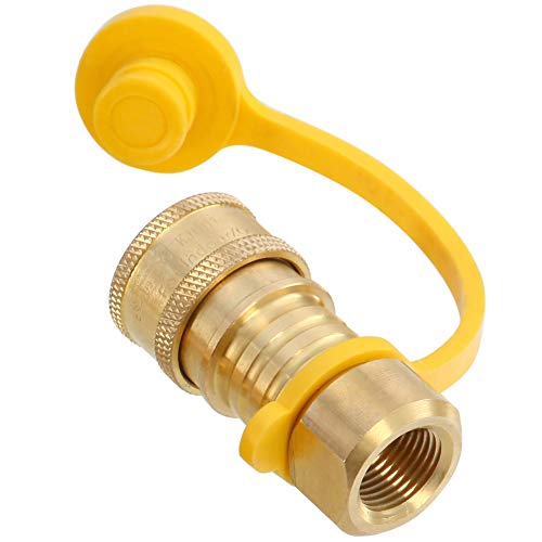 Upgraded 36 Feet 1/2 Inch ID Natural Gas Hose with 3/8 Inch Female Flare by 1/2 Inch Male Flare Adapter, Quick Connect Disconnect, Anti-Cracking for Natural Gas,Propane Equipment