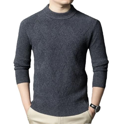 Men's Winter Sweater Thick Half Turtleneck Inner Wear Knitted Sweater Long Sleeve