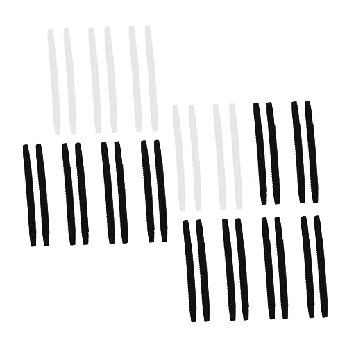 Healeved 30Pcs Silicone Eyeglass Sleeves Slip Ear Grips for Glasses Comfortable Retainers Non Skid Flexible Protectors for Sunglasses and Eyewear