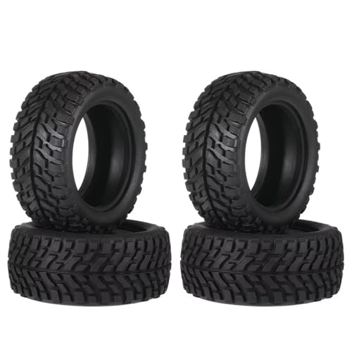 RC�J�[�^�C�� For TT02 94122 94123 For SCX10 90046 For TRX4 Piece de voiture RC 1/10 Accessoires Pneus roue noirs 1,9 pouces