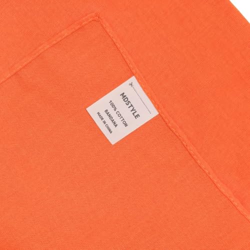 Image of MDSTYLE 100% Cotton Solid Color Bandana for Men & Women 22 inch x 22 inch Handkerchief Headband Scarf