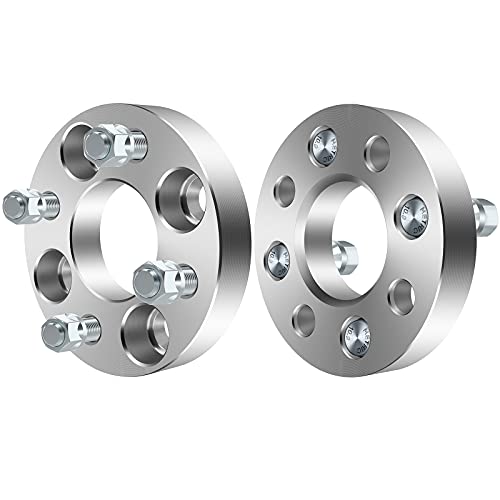 ECCPP 2x 1 inch Wheel Spacers Adapters 4x100 to 4x100 4 Lug Fit for CRX for Prelude for Integra wheel spacers with 12x1.5 Studs