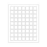 ChromaLabel 1 x 1 Inch Printable Labels, White Custom Stickers, Printable Sticker Paper, Permanent Adhesive Label Sheets - 63 Label Sticker per Sheet