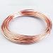 T2 Purple Brass Solid Wire Purple Brass Round Wire Conductive Brass Wire Bare Brass Wire Diameter 0.2-5mm for Engines Transformers, Brushes,1.4mm*5m
