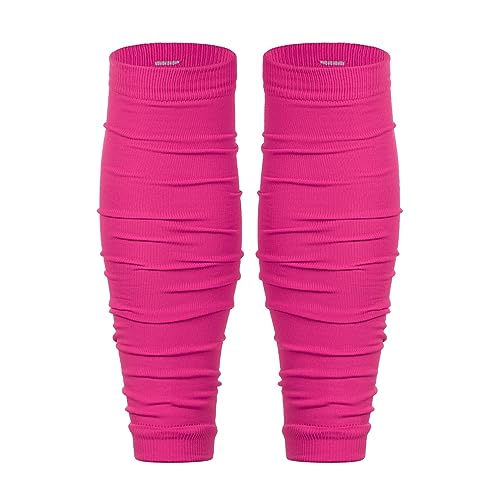 Football Leg Sleeves Scrunch Style Calf Compression Sleeve Men Neon Pink