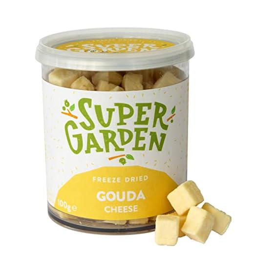 Frystorkad Gouda-ost - Smakrika och läckra ostsnacks - Frystorkad mat, Keto-snacks från Super Garden (100g)