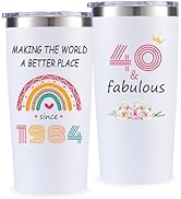 Docik 40th Birthday Gifts For Women, Her - 1984 Birthday Gifts for Mom, Wife, Friends - 40 Year O...