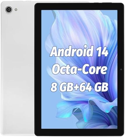 Tablet 10 Pollici Android 14 con Widevine L1, 20 GB RAM + 128 GB ROM