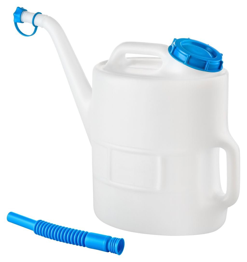 hünersdorff Trinkwasserkanne | Einfüllkanne | 13 Liter, lebensmittelecht aus HDPE, verschließbar, 2 Griffe, ideal für Wohnwagen, Wohnmobil und Camping, naturfarben