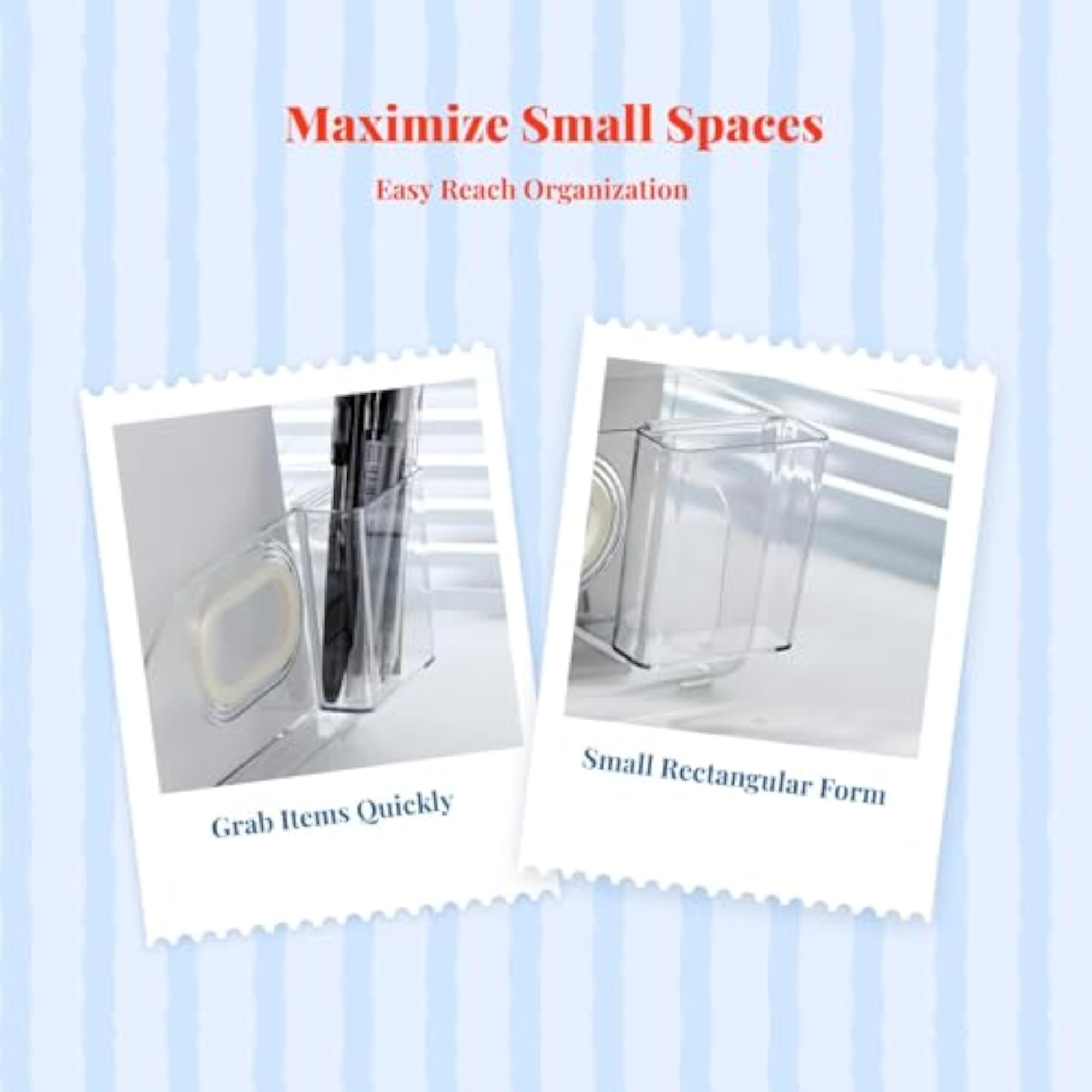 Clear Acrylic Storage Box, Wall-Mount Organizer for Vanity