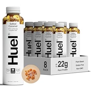Huel Ready-to-drink Meal, Salted Caramel Protein Drink, 8 x 500ml Bottles, Protein Shakes, Pre-Portioned Meal, 20g of Protein per Bottle, Rich in Essential Vitamins, Minerals, Meal Replacement Shake