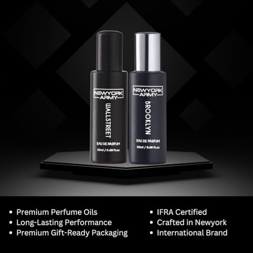 Image of Perfume for Man - Wallstreet 20ml & Brooklyn 20ml | Eau de Parfum Men | Seduction Perfume for Men | Premium Parfum for Man | Mens Gift
