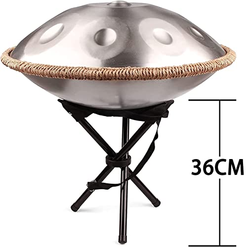 Hand Pan Drums, Handpan Steel Drums Instrumento Musical D Minor 10 Notas 22 pulgadas Steel Hand Drum con Bolsa de Transporte, Soporte para Tambor y Mazo, Paño Libre de Polvo miniatura 5