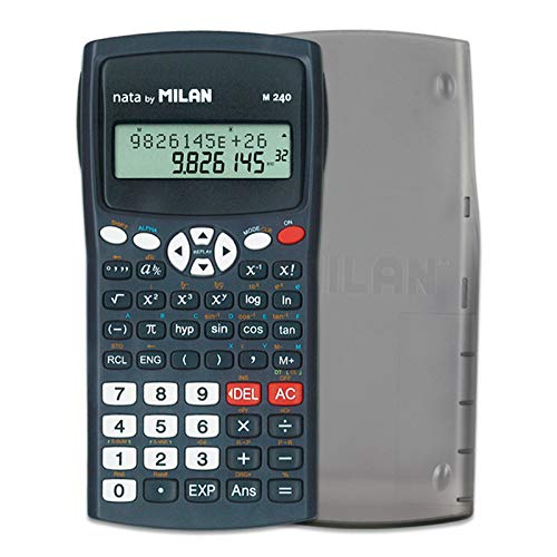 Milan 159110KBL - Calculadora científica, 240 funciones, color negro