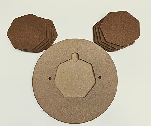 Pottery Bat System for Shimpo Aspire Throwing Wheel. 10" Round Master Bat Now with Baltic Birch Plywood Inserts. Clay Artists, Potters and Students, Increase Your Enjoyment and Productivity.
