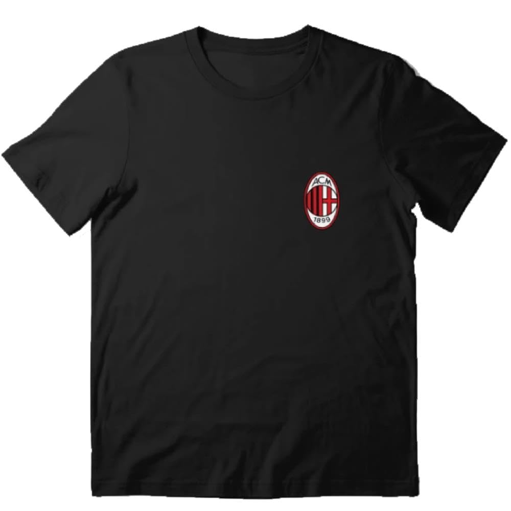 T-Shirt Milan 100% Cotone Prodotto Ufficiale ACMILAN | Maglietta in Cotone Personalizzabile PS 46680-BS