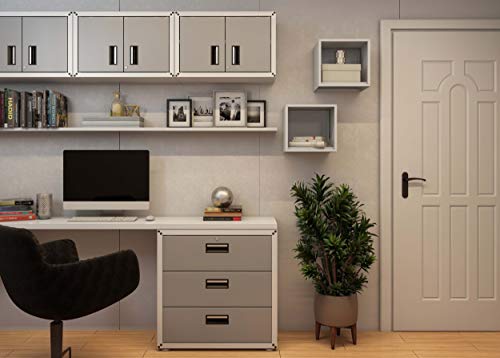 Itbe For Home Ready-To-Assemble 3 Drawers Steel Cabinet (White) #TOP4