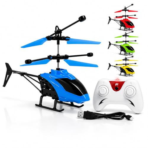 Image of Hand Controlled RC Helicopter | Infrared Gesture Sensor | Altitude Hold | Rechargeable Flying Toy for Kids & Adults | USB Charging | Indoor Outdoor | Multicolor
