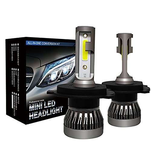 RH-HPC Faros LED Mini Mini LED H7 H7 Bombillas 8000LM H1 H7 Bombilla LED 9005 / HB3 9006 / HB4 H8 H9 H1 H1 H11 Fog Light COB Light Kits 6000K 12V Bulbo Llevado (Socket Type : 9012(HIR2))