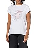 T-Shirt edc by ESPRIT Damen 041CC1K339 T-Shirt, 100/WHITE, XS