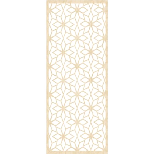 Image of Lake Decorative Pierced Fretwork Wood Wall Panels, 17 3 /8 inchW x 44 3 /8 inchH x 3 /8 inchT, Birch