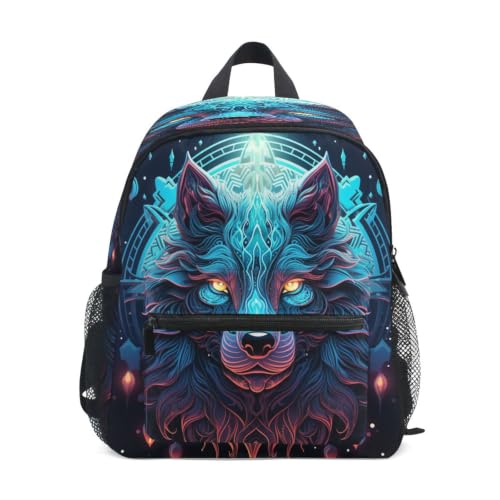 Sac à dos enfant loup bleu pour les journées d'école et sorties au parc