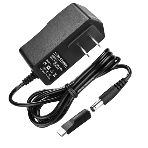 Bccxzm 12V Charger AC/DC Power Cord for EverStart Maxx Jump Starte Battery Charger Compatible with AVAPOW Ever Start Max J7CCE J7CE 800A 800 Peak Amps Battery Car Jump Starter