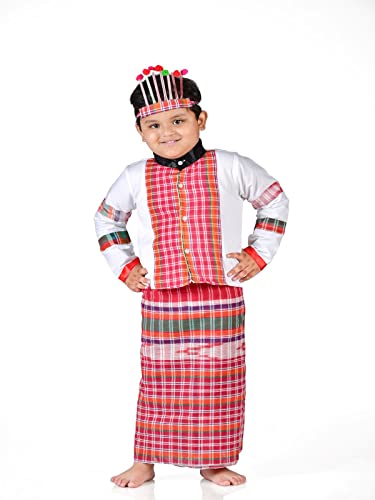 Image of BookMyCostume Mizoram Indian Eastern State Folk Costume - Male 8-10 years