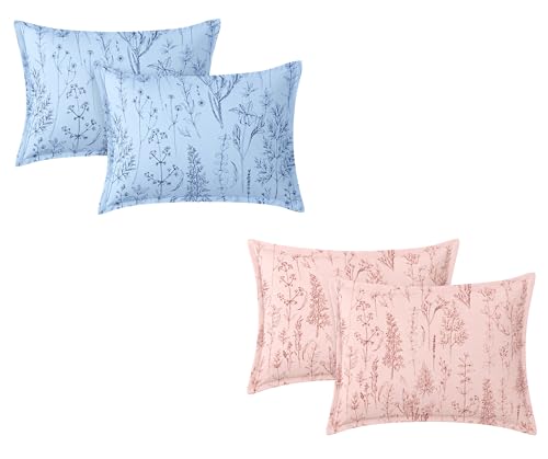 Image of RD TREND Digital Printed Assorted Pillow Cover Set of 2 (4 Pcs) - Premium 210 TC, Standard Size 18 inchx28 inch | Soft & Breathable Pillowcases for Bedroom & Home |