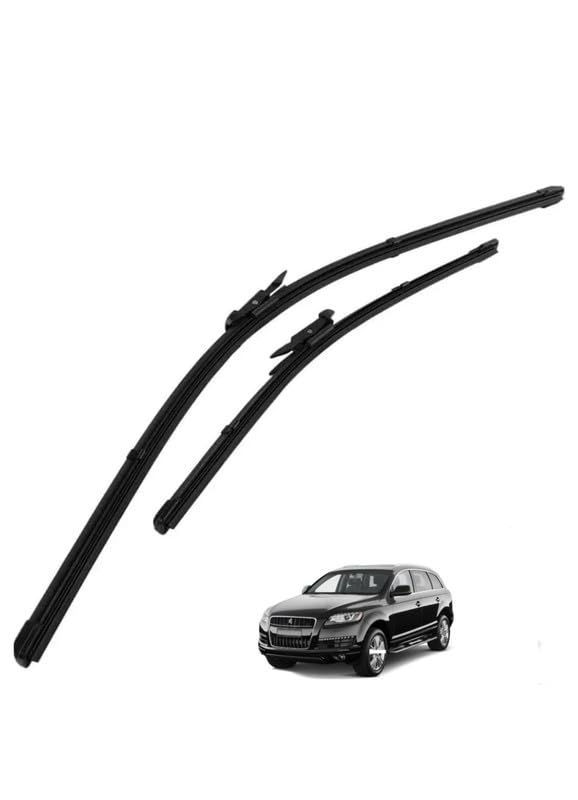 Wiper Blades Fits for Q7 Old 2006-2015 (4L) Size-26",26",Pack of 2-image-17
