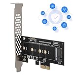 M.2 PCIe PCI-E Adapter, M.2 to PCI-E3.0 X4 Expansion Card,M2 SSD NGFF NVME(m key) to PCIe 3.0 x 4 Adapter with Low Profile Bracket for Desktop PCI Express Slot