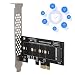 Produktbild Tangxi M.2 PCIe PCI-E Adapter, M.2 auf PCI-E3.0 X4 Erweiterungskarte, M2 SSD NGFF NVME (m Schlüssel) auf PCIe 3.0 x 4 Adapter mit Low Profile Bracket für Desktop PCI Express Slot