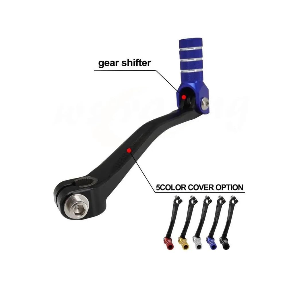 Moto Levier Changement Levier Pédale Changement Vitesse CNC pour Moto pour Kayo T2 T4 XR CRF 50 70 110 SSR SDG WPB DHZ MX Xmotor pour ATV Dirt Bike Levier Vitesses Shifter Pédale(Silver)