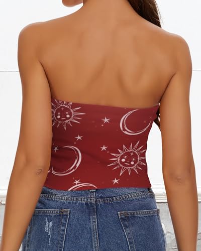 Image of Summer Tube Tops Basic Crop Tops for Women Strapless Tank Casual Tunics Sexy Short Shirts 2026